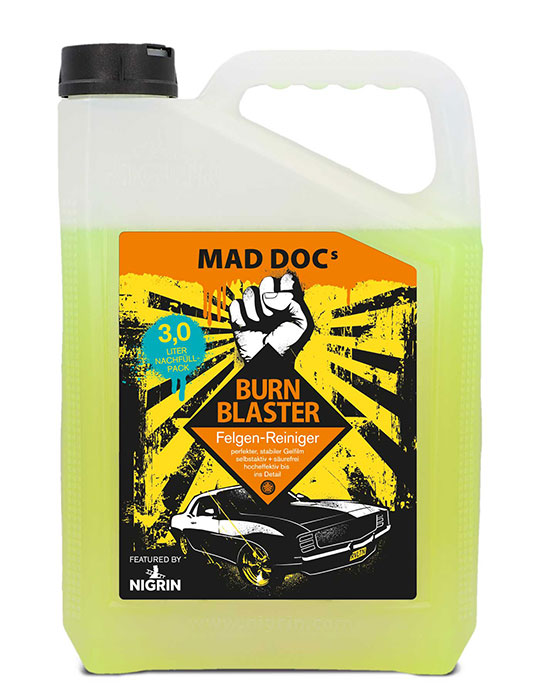 MAD DOCs BURN BLASTER Felgen-Reiniger, Nachfüllpack (3000 ml)