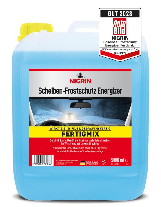 NIGRIN Scheiben-Frostschutz "Energizer" – Fertigmix bis -18 °C – (5L)