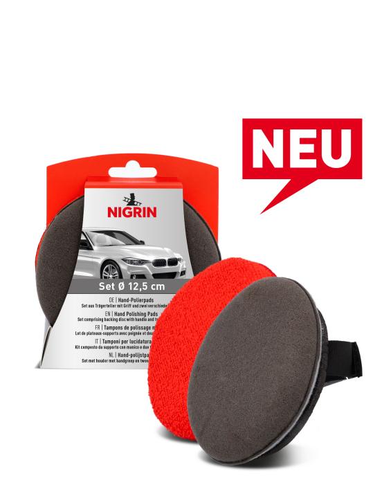 NIGRIN Hand-Polierpads (3-teiliges Set)